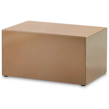 Sable Painted Steel Chest Urn